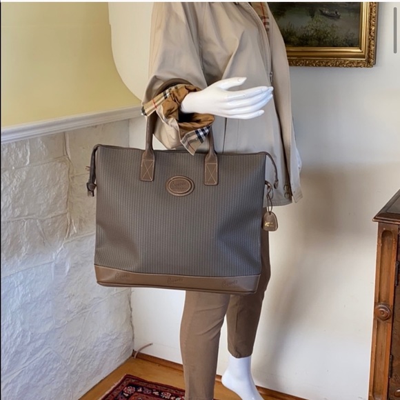 Ricardo of Beverly Hills Leather & Monogram Tote - Picture 3 of 10